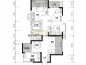 万科金色领域,户型图,点击放大