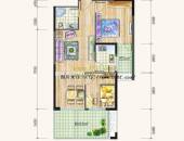 锦城华府,户型图,点击放大