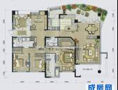 麓山国际社区高层豪宅茵特拉肯,户型图,点击放大